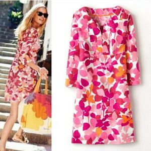 Boden Casual Linen Tunic - Pink Rosebud